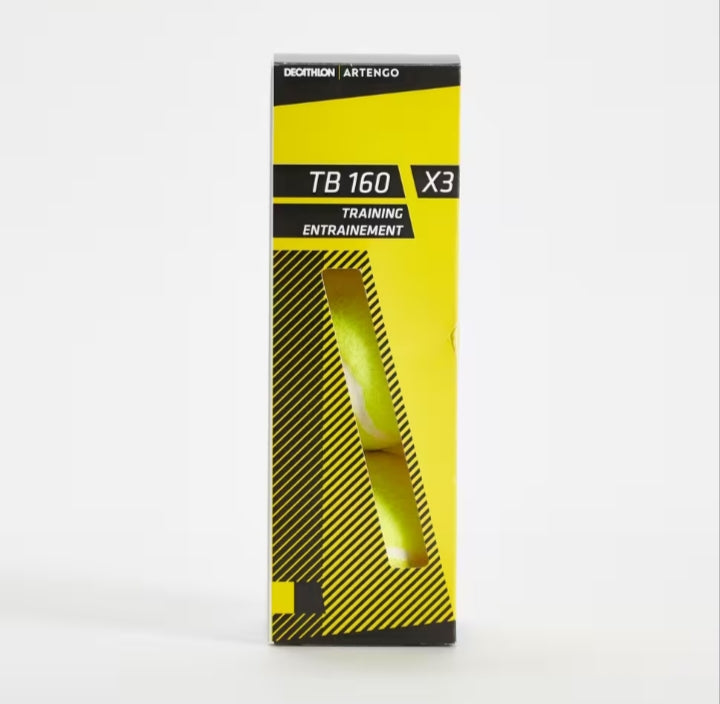 ARTENGO BALLE DE TENNIS TB160*3 JAUNE